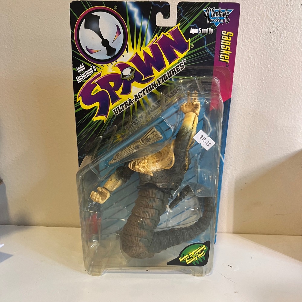 McFarlane Toys 6" Spawn Series 6 Sansker Action Figure Brown Bendy Tail 1996